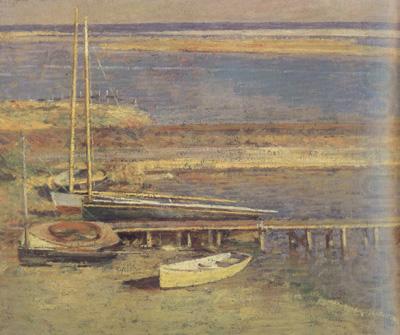 Theodore Robinson Boats at a Landing (nn02)